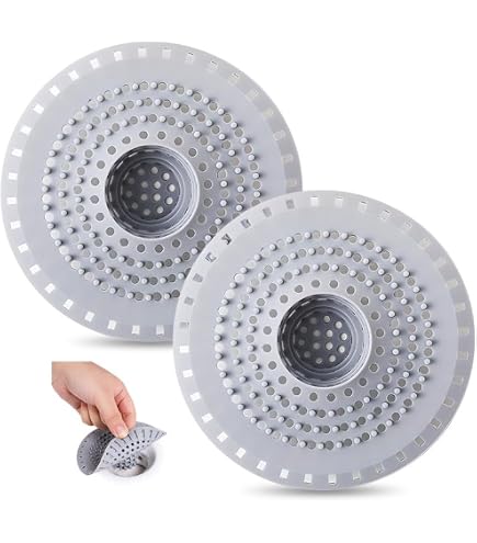 Filtro Doccia Capelli Adesivo in Rete per Scarico 70 mm x 10 m Filtro di Scarico per Doccia Raccogli Capelli Doccia con Pala Pulizia Canaline Doccia Bagno Cucina
