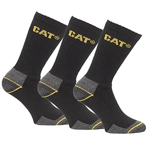Preisvergleich Produktbild Caterpillar Herren Arbeitssocken, Schwarz, Größe 40-45, 12 Paar
