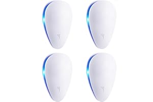 JAR HEADS Ultrasonic Pest Repeller(4 Pack), Electronic Mouse Repeller Plug in Bug Repellent for Control Mice, Mosquitoes, Spiders, Cockroaches, Ants, Bugs, Fleas, Harmless to Pets and Human