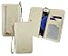 Produktbild Emartbuy® Licht Gold PU Leder Kupplung Geldbörse Pouch Tasche Sleeve (Größe 5XL) Mit Münzfach, Kartensteckplätze und Abnehmbare Handschlaufe Passend für PPTV King 7 Smartphone