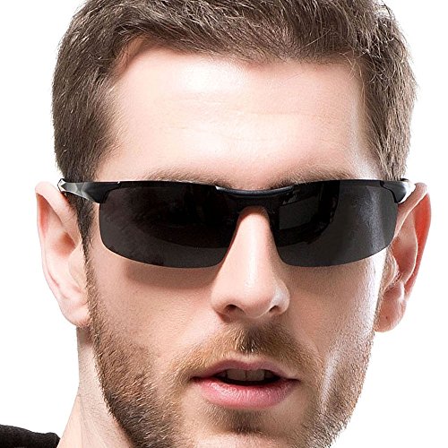 INFLATION Men's Driving Polarised Sunglasses Superlight Sports Eyewear for Running Cycling Fishing Golf UV400 Protection Goggles