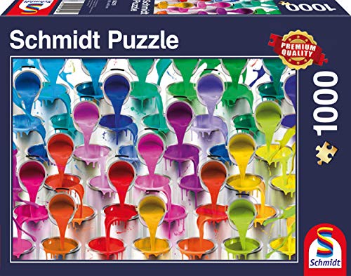 Preisvergleich Produktbild Schmidt Spiele 58219 - Farbeimer, 1.000 Teile, Klassische Puzzle