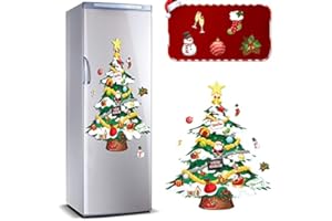 OUTUS Juego de imanes de árbol de Navidad de 9 Piezas de imán de árbol de Navidad imanes magnéticos de árbol de Navidad imanes de Nevera de Navidad para Nevera de Navidad