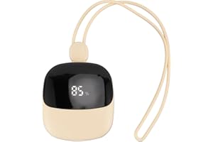 Asixxsix Tragbarer Nackenventilator, USB wiederaufladbarer hängender Nackenventilator mit 3 Geschwindigkeiten, tragbarer persönlicher Ventilator, Mini-Handventilator für Zuhause und