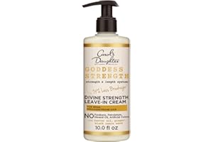Carol's Daughter, Goddess Strength, Leave-in Conditioner Cream for Curly Hair - with Castor Oil, Ginger, Black Cumin Seed, 10.0 fl oz / 296 ml