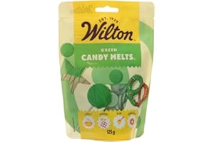 Wilton - Candy Melts Bleu Clair: Bonbons Fondants au Goût de Sucré et Crémeux pour Mouler, Tremper et Décorer - Optimal pour Cake Pops, Bonbons, Gâteaux et Enrobage de Friandises - 125 g