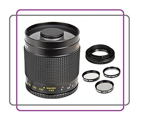 spécification Téléobjectif à miroir 500 mm 1 : 8 Objectif Focus manuel pour Sony Alpha 68, 68K, a68, A33, A35, A37, A55, A57, A57M, A57K, A58, A58, A58K, A65, A65V, A65VL, A77, A77, A77II, A99, A99V, A100, A200, A230, A290, A300, A330, A350, A380, A390, A450, A500, A560, A550, A580, A700, A850, A900 Appareil photo numérique Reflex