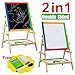 Kids Bedroom Wooden Double Sided Easel Chalk Drawing Board Drawing Children Learning Board