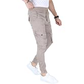 MYRAB DENİM Erkek Likralı Kargo Cep Pantolon - Beli Ve Pa&ccedil;ası Lastikli