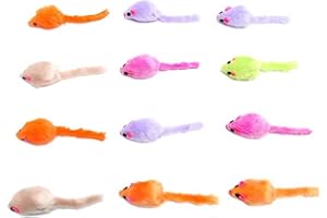 AIMICOCA 25 Stück Katzenspielzeug Maus, Katzenspielzeug Maus mit Rasselgeräusch, Interaktives Katzenminze Katzenspielzeug Mäuse für Indoor Katzen Kätzchen