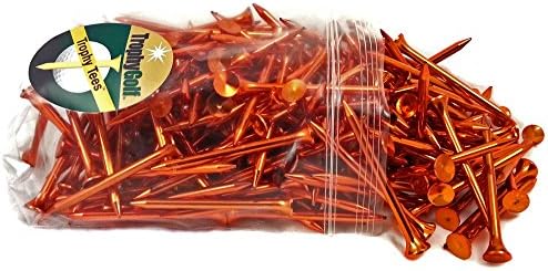 TROPHY GOLF 200 Bulk Shiny Tees, Copper