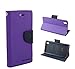 Sony Xperia T2 Ultra IN PURPLE WITH BLUE FLIP COLOUR All Sides Protection "360 Degree" Sleek Rubberised Matte Hard Flip Cover By MARKET AFFAIRS RS.239.00