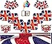 Produktbild of British Union Jack Partei liefert Kinder Geburtstag Party Geschirr Kit für 16 Gäste Royal Party Dekoration - kostenlose Foto-Rahmen & Balloons