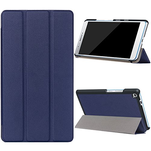 Lenovo Tab 3 7 Plus Hülle, WindTeco Ultra Dünn Smart PU Leder Hülle Ständer Shell Cover Schutzhülle Etui Tasche für Lenovo Tab3 7 Plus (Lenovo TB-7703F / TB-7703X) 7.0 Zoll Tablet 2016 Release