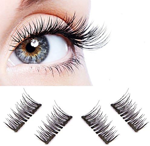 [ Upgrade] NEW Ultra-thin 0.2mm Magnetic Eye Lashes 3D Reusable False Magnet Eyelashes Extension (New double magnets)
