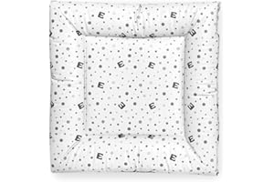 Bianconiglio Kids ® FLAFFI : Le matelas à langer sûr et de qualité pour la machine à laver et les surfaces planes, 60 x 60 cm, fabriqué en Italie avec 4 bords hauts pour un confinement optimal (Gris)