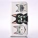 Produktbild Nancen Apple iPhone 5 / 5S / SE (4 Zoll) Flip Leder Case / Handyhülle, Katzen Serie Nette Karikatur Drei Katzen Muster Folding PU Lederhülle Bookstyle Cover - mit Stand Funktion, Brieftasche und Karte Slot