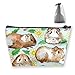 Produktbild Meerschweinchen und Gänseblümchen Reise Make-up Tasche Kosmetiktasche Organizer Aufbewahrungstasche für Frauen Schönheit