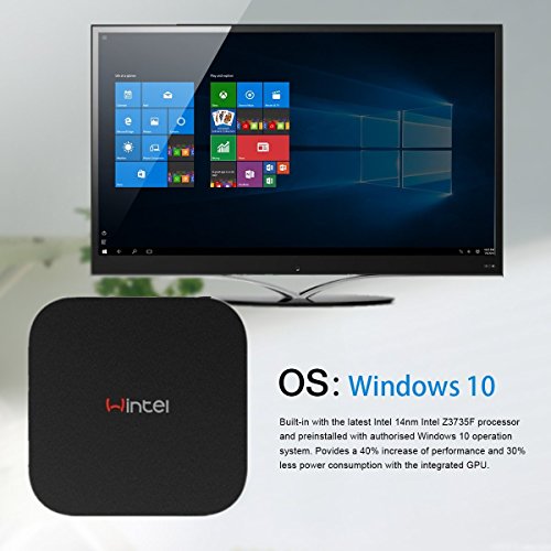 GULEEK W8 Wintel Computer Stick Mini PC mit Intel Atom BayTrail CR, Z3735F Quad Core Pocket intelligenten Computer HDMI TV Stick von Windows 8.1 mit Bing OS mit DDR3 Speicher 2 GB EMMC 32GB Bluetooth 4.0 Ethernet Micro SD Karte - 5