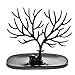 Produktbild Pixnor Rehkitz sostenedor die offene Schmuck Schmuck Display Stand Inhaber Halskette Schmuck Ständer Rack schwarz Speicherkapazität des Baumes