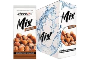 ELEVENFIT Eleven Fit Mix Instantáneo Sabor Avellana | Prepara 1.5L de Bebida Saludable, Sin Azúcar y Baja en Calorías | Ideal para mezclar con Leche, Cocinar y Preparar Postres | Caja de 24 Sobres