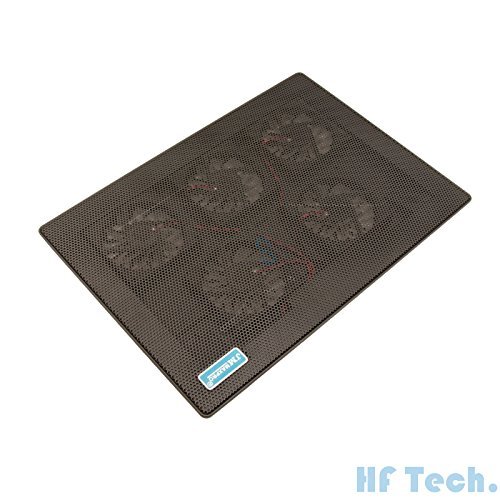 HFTEK® 5 Lüfter Cooling Pad Kühlpad bis 15 zoll USB Laptop Notebook Netbook OVP Neu (HFCPX5)