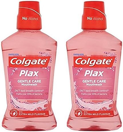 Colgate Plax Gentle Care Mouthwash 500ml (Pack of 2)