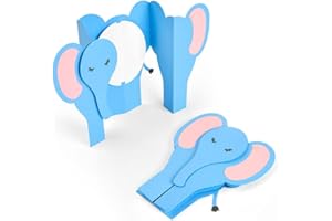 Sizzix Card Elephant Fold-a by Jen Long gaufrage 3D Impresslits, Multicolore, XL, Taille unique