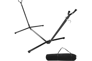 LEADZM Hängemattengestell - 2,8m bis 200 kg - wetterfest, robust und sicher - 280x109x104 cm, Höhenverstellbar