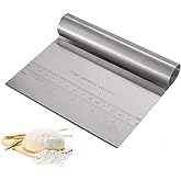 Orret Home &Ccedil;elik Hamur Kesici,Metal Hamur Sıyrıcı,Pasta Sıyırma Aparatı,Hamur Dilimleyici,Pasta Ve Pastacılık İ&ccedil;in &Ccedil;elik Şeki