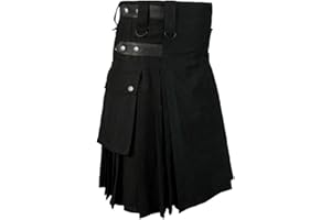 Yolimok MOVERV Falda Escocesa para Hombre Falda Medieval Vintage Punk Gothic Tradicional Highland Combat Kilt Escocesa Vestido Tierras Altas Tradicional Hombres Kilt Falda Escocesa Scottish Skirt