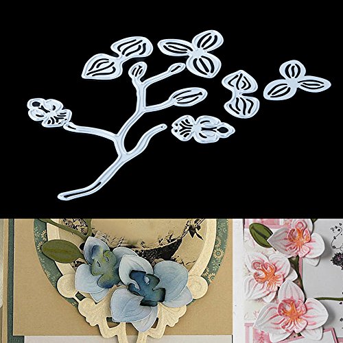 Amazingdeal365 7 PCS Blumen Schneiden stirbt Schablonen Papier Kart Tagebuch Scrapbooking - 6