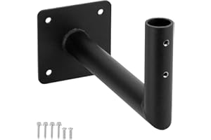 TCHOSUZ Weather Vane Roof Mount Bracket with Hardware, Heavy Duty Black TV Antenna Mounting, Eaves Weathervane Mounting Bracket for Roofs Cupola Antenna