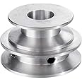 TuToy Puleggia Puleggia A Forma Di V A Doppio Diametro 8-20 Mm In Lega Di Alluminio 40 E 50 Mm Per Cinghia Da 10 Mm - 12 Mm