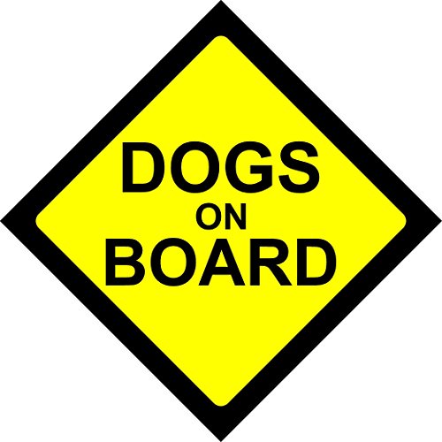 Dogs ON Board Warning Safety Sign Sticker Vinyl Decal for car Vehicle Window