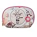 TaylorHe Waterproof Small Beauty Pouch Make-up Bag Cosmetic Case Zipped Top with Matching Lining Cute Giraffe