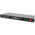 Citronic CPD-8C 8 Way IEC Power Conditioner with RFI/EMI Filter, Black
