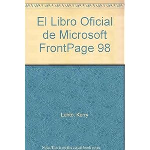 El Libro Oficial de Microsoft FrontPage 98