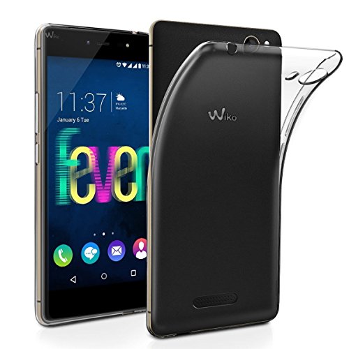 Wiko Fever Hülle Case ,Elekin Transparent TPU Case Crystal Clear Handyhülle Schutzhülle für Wiko Fever