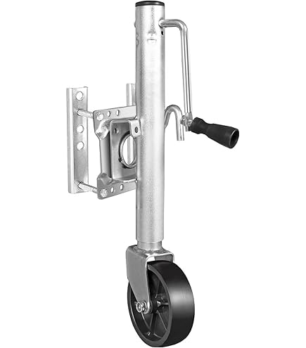 CURT 28302 Weld-On Swivel Trailer Jack - 2,000 Lb Lift Capacity, 10" Vertical Travel
