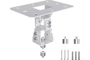 XINLEI Ceiling Mount for Mini Projector, Adjustable Wall Stand With 2 Free Adapters, White PR14MINIW