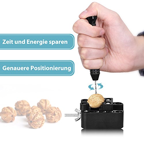 GHB Mini Bohrmaschine kleine bohrmaschine mit 10 Spiralbohrer - 3