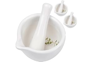 EDCO Indiabazaar - Mortaio in ceramica con pestello, collezione Trento, ø 10,5 cm