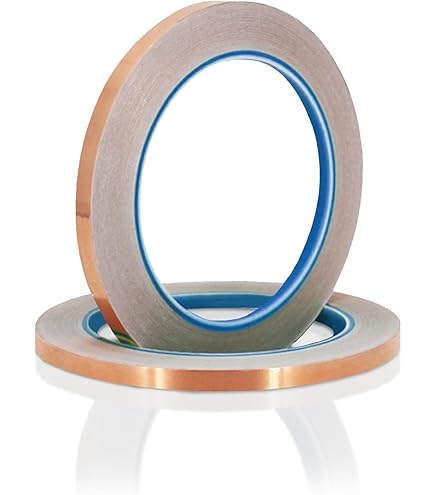 Nastro In Rame Biadesivo Conduttivo 6,3mm X 20m - 2 Rotoli Con Raschietto Per Vetrate E Riparazioni Elettriche - Foto 10