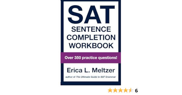 Sat Sentence Completion Workbook Amazon De Meltzer Erica Fremdsprachige Bucher