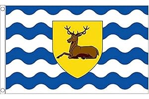 AZ FLAG - Hertfordshire County Flag - 3x5 Ft - 100D Polyester County Of Herts. - England Banner with Two Metal Grommets - Fade Resistant - Vivid Colors - 3' x 5' Feet - 150x90 Cm