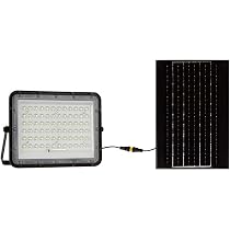 V-TAC LED-Scheinwerfer 200 W Mit Solarpanel – 6000 K Weiß, 3100 Lumen, Inkl. Fernbedienung
