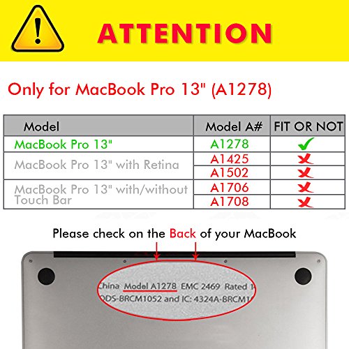 Macbook Pro 13 Hülle,TECOOL [Ultra Slim Serie] Plastik Hartschale Schutzhülle Snap Case,Silicon Tastatur Abdeckung und Schirm Schutz Tasche Cover Zubehör für Apple MacBook Pro 13.3 Zoll – Grau - 2