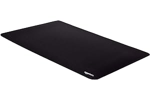 Amazon Basics Grand Rectangulaire Tapis de Souris - Gaming, Noir, Étendu, 902L x 429l mm