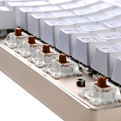 Feicuan 5 Pin RGB Key Axis Transparent Refit Mechanische Tastatur Replacement Shaft Brown Switches (Brown,Pack of 10) - 3